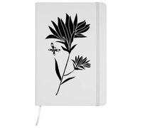 Azeeda A5 'Flower and Butterfly' White Hardcover Ruled Notebook (NB00080872)
