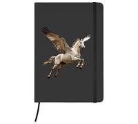 Azeeda A5 'Flying Pegasus' Black Hardcover Ruled Notebook (NB00092206)