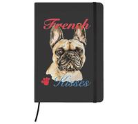 Azeeda A5 'French Kisses' Black Hardcover Ruled Notebook (NB00083376)