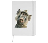 Azeeda A5 'Funny Baboon' White Hardcover Ruled Notebook (NB00094311)