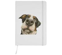 Azeeda A5 'Funny Bernese Mountain Dog' White Hardcover Ruled Notebook (NB00093105)