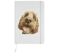 Azeeda A5 'Funny Brown Cockapoo' White Hardcover Ruled Notebook (NB00094319)