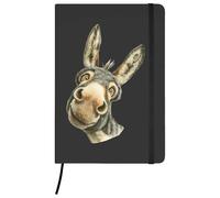 Azeeda A5 'Funny Donkey' Black Hardcover Ruled Notebook (NB00094310)