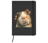 Azeeda A5 'Funny Guinea Pig' Black Hardcover Ruled Notebook (NB00094212)
