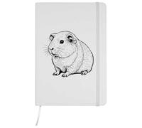 Azeeda A5 'Funny Guinea Pig' White Hardcover Ruled Notebook (NB00088306)