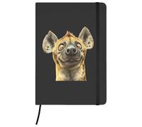 Azeeda A5 'Funny Hyena' Black Hardcover Ruled Notebook (NB00094334)