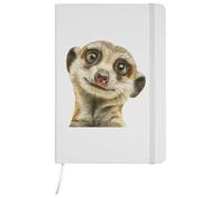 Azeeda A5 'Funny Meerkat' White Hardcover Ruled Notebook (NB00094303)