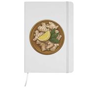 Azeeda A5 'Ginger Roots Dish' White Hardcover Ruled Notebook (NB00090714)