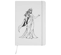 Azeeda A5 'Goddess Nyx' White Hardcover Ruled Notebook (NB00091898)