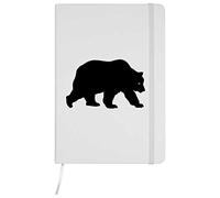 Azeeda A5 'Grizzly Bear' White Hardcover Ruled Notebook (NB00018666)