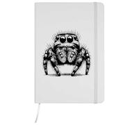 Azeeda A5 'Hairy Jumping Spider' White Hardcover Ruled Notebook (NB00075904)