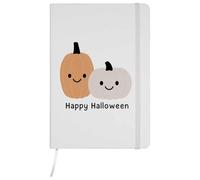 Azeeda A5 'Happy Halloween Pumpkins' White Hardcover Ruled Notebook (NB00097821)