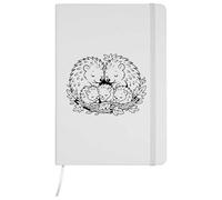 Azeeda A5 'Hedgehog Family Cuddle' White Hardcover Ruled Notebook (NB00082755)