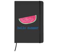 Azeeda A5 'Hello Summer' Black Hardcover Ruled Notebook (NB00095979)