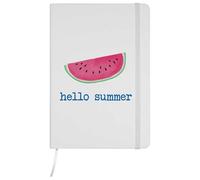 Azeeda A5 'Hello Summer' White Hardcover Ruled Notebook (NB00095978)