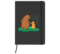 Azeeda A5 'I Love You Papa Bear' Black Hardcover Ruled Notebook (NB00064215)