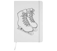 Azeeda A5 'Ice Skates' White Hardcover Ruled Notebook (NB00092937)