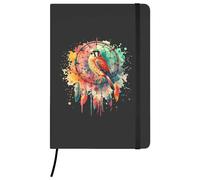 Azeeda A5 'Kestrel Dreamcatcher' Black Hardcover Ruled Notebook (NB00065370)