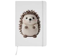 Azeeda A5 'Knitted Style Hedgehog' White Hardcover Ruled Notebook (NB00092807)