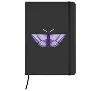 Azeeda A5 'Lavender Moth' Black Hardcover Ruled Notebook (NB00096021)