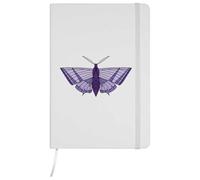 Azeeda A5 'Lavender Moth' White Hardcover Ruled Notebook (NB00096020)