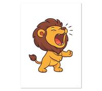 Azeeda A5 'Lion Roar' Wall Poster/Print (PP00336962)