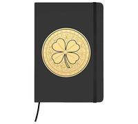 Azeeda A5 'Lucky Penny' Black Hardcover Ruled Notebook (NB00091275)