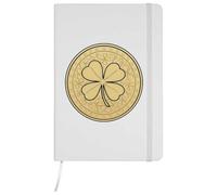 Azeeda A5 'Lucky Penny' White Hardcover Ruled Notebook (NB00091274)
