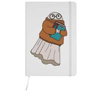 Azeeda A5 'Lulu The Librarian Ghost' White Hardcover Ruled Notebook (NB00082693)