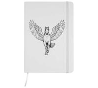 Azeeda A5 'Majestic Pegasus' White Hardcover Ruled Notebook (NB00093855)