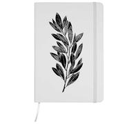 Azeeda A5 'Minimalist Olive Branch' White Hardcover Ruled Notebook (NB00091402)