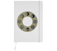 Azeeda A5 'Moon Cycle' White Hardcover Ruled Notebook (NB00095990)