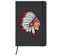 Azeeda A5 'Native Portrait' Black Hardcover Ruled Notebook (NB00088311)