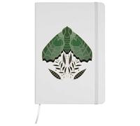 Azeeda A5 'Natures Green Moth' White Hardcover Ruled Notebook (NB00088492)