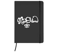 Azeeda A5 'New Orleans Text' Black Hardcover Ruled Notebook (NB00005632)