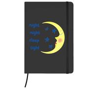 Azeeda A5 'Night Night Sleep Tight' Black Hardcover Ruled Notebook (NB00075065)