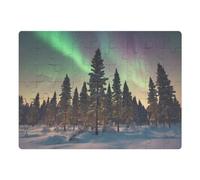 Azeeda A5 'Northern Lights Forest' Magnetic Jigsaw Puzzle (JI00000644)