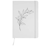 Azeeda A5 'Olive Branch' White Hardcover Ruled Notebook (NB00090738)