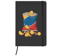 Azeeda A5 'Open Bag Of Chips' Black Hardcover Ruled Notebook (NB00089598)