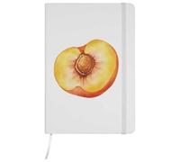 Azeeda A5 'Peach Slice' White Hardcover Ruled Notebook (NB00093079)