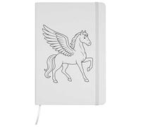 Azeeda A5 'Pegasus Outline' White Hardcover Ruled Notebook (NB00083692)