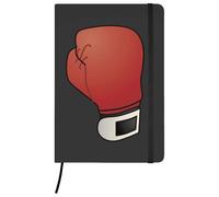 Azeeda A5 'Powerful Boxing Glove' Black Hardcover Ruled Notebook (NB00089586)