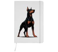 Azeeda A5 'Proud Doberman Dog' White Hardcover Ruled Notebook (NB00084578)
