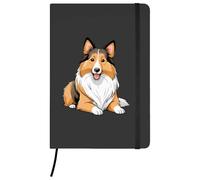 Azeeda A5 'Shetland Sheepdog' Black Hardcover Ruled Notebook (NB00089291)