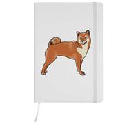 Azeeda A5 'Shiba Inu Dog' White Hardcover Ruled Notebook (NB00084823)