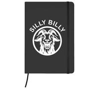 Azeeda A5 'Silly Billy Goat' Black Hardcover Ruled Notebook (NB00087423)