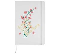 Azeeda A5 'Simple Things Bring Pleasure ' White Hardcover Ruled Notebook (NB00094263)