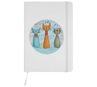Azeeda A5 'Singing Cats' White Ruled Notebook (NB00098998)