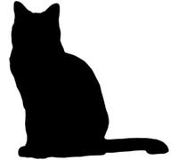 Azeeda A5 'Snowshoe Cat Silhouette' Wall Stencil/Template (WS00052352)