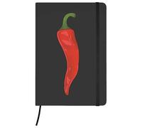 Azeeda A5 'Spicy Chilli Pepper' Black Hardcover Ruled Notebook (NB00078388)